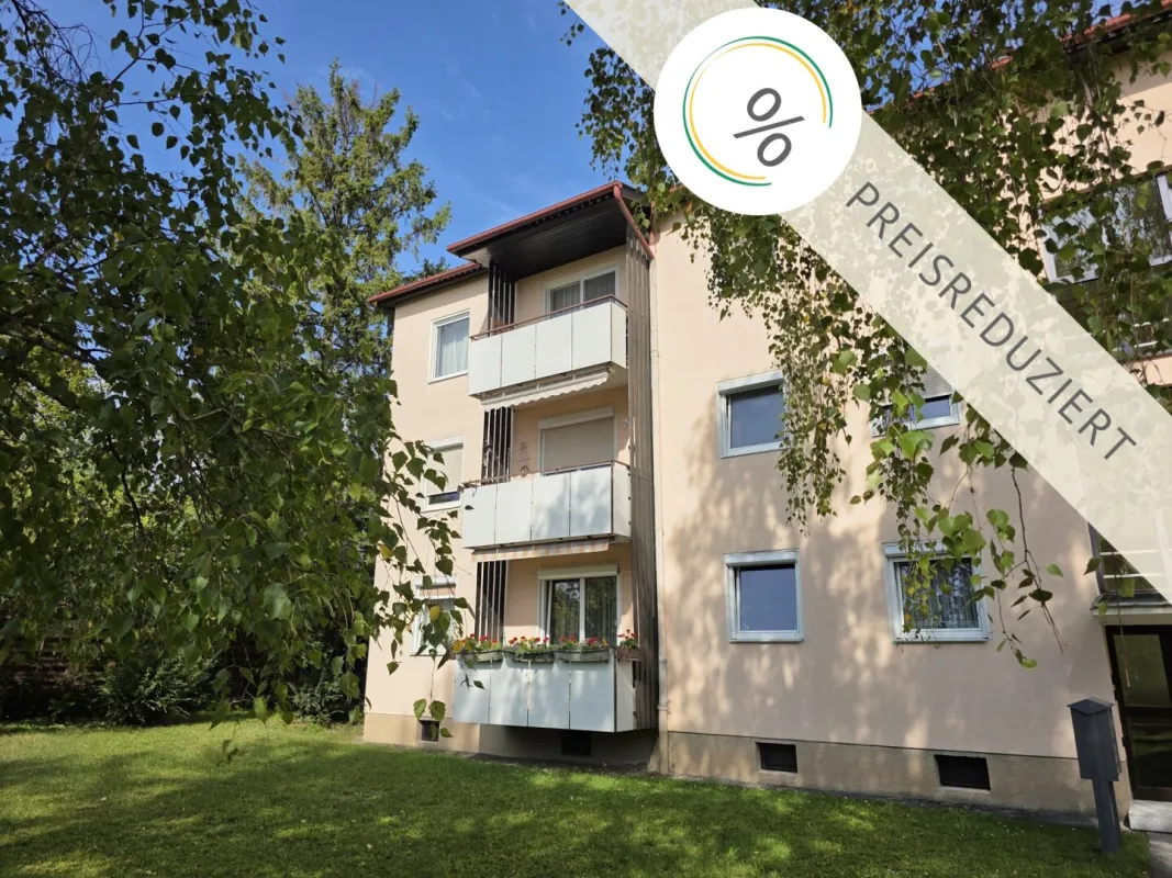 GRÜNOASE -  helle, sonnige 3-Zimmerwohnung in TOPLAGE mit Balkon - Bild 1