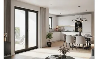 Erstbezug, provisionsfrei: Kompakte Wohnung mit Balkon mit 1 SZ: Top 5 herrliches Wohngefühl! (BT III)