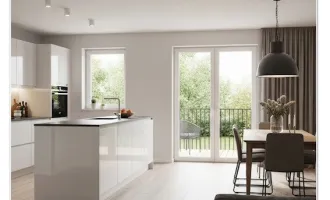Erstbezug, provisionsfrei: Kompakte Wohnung mit Balkon mit 1 SZ: Top 6 herrliches Wohngefühl! (BT III)