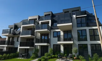 Provisionsfreie Gartenwohnung! maßgefertigte Tischlerküche! elektrische Rollos! Klima-Vorb! U2!