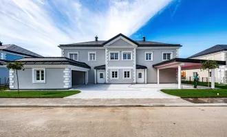 Hochwertiges niedrigenergie Doppelhaus mit Garage und Seezugang !
