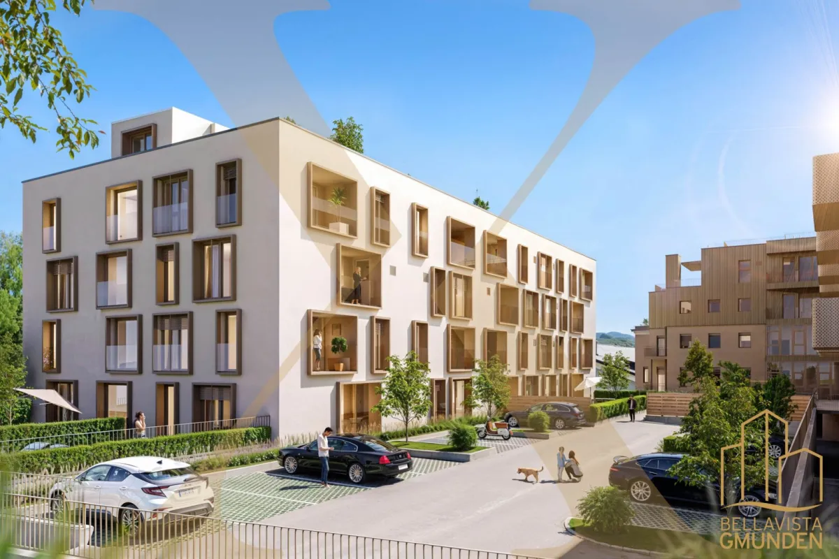 Neubau - 3-Zimmer-Wohnung samt gemütlicher Loggia und Garage in Gmunden zu verkaufen! - Bild 1