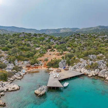 Steinvilla mit eigenem Bootssteg – Einzigartige Lage in Demre, Antalya - Bild 2