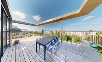 Korso: Penthouse mit XL-Terrasse im Viertel Zwei | Garage | 360°-Tour