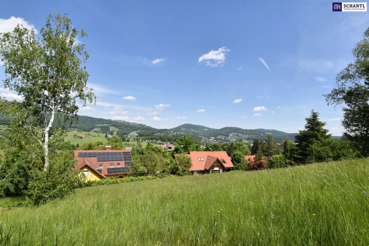 TRAUMHAFTER BAUGRUND Graz-St. Veit in absoluter Ruhelage! In einer Sackgasse gelegen und von der grünen Natur umgeben - SENSATIONELLER AUSBLICK! Jetzt anfragen und Details anfordern! - Bild 1