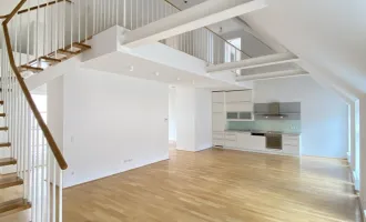 159m² Helle DG-Maisonette mit Terrasse in 1090, 4 Zimmer, 3 Bäder ab sofort zu mieten!
