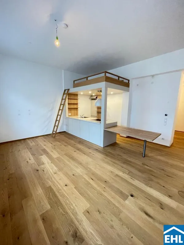 Nähe Naschmarkt: 1-Zimmerwohnung im DG-Ausbau eines stilvollen Altbaus - Bild 1