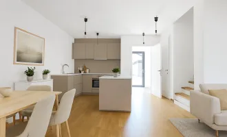 Fertiggestellt & bezugsbereit | 5-Zimmer Neubau-Reihenhaus mit ca. 50m² Eigengarten | Hofruhelage | Luftwärmepumpe