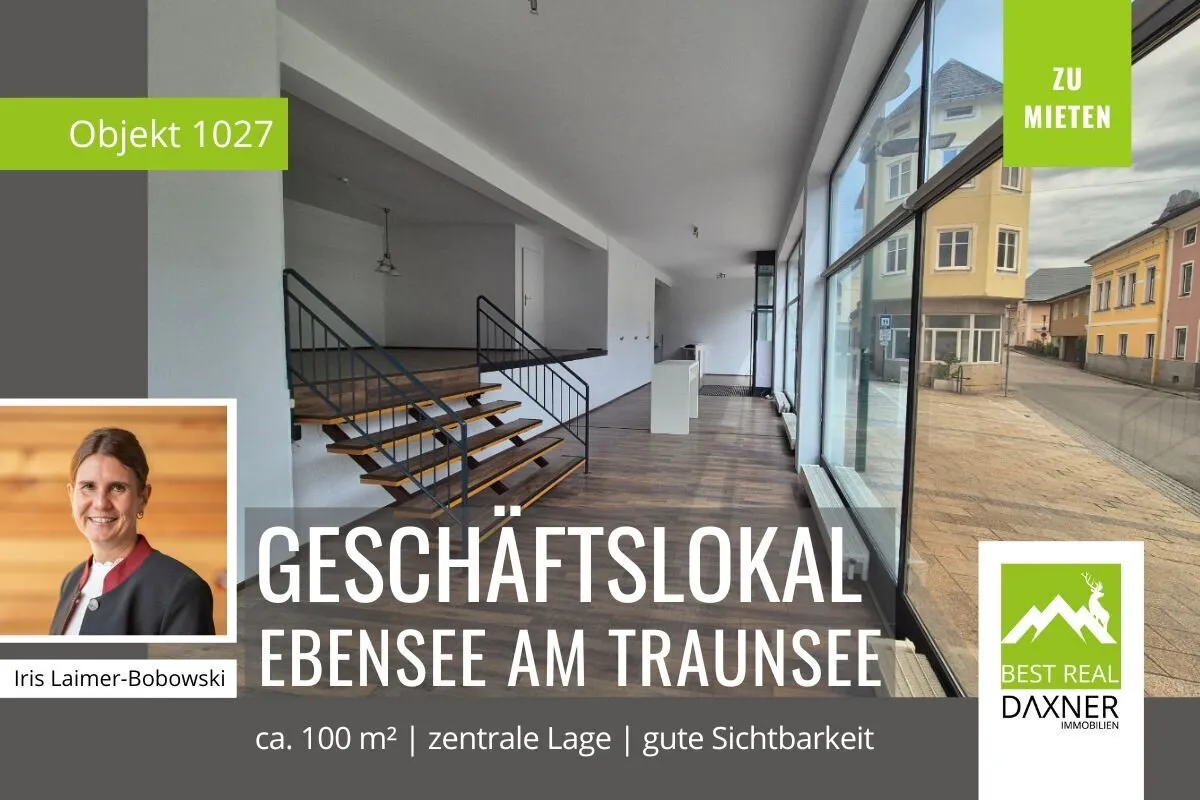 Attraktives Geschäftslokal in Ebensee zu mieten - Bild 1