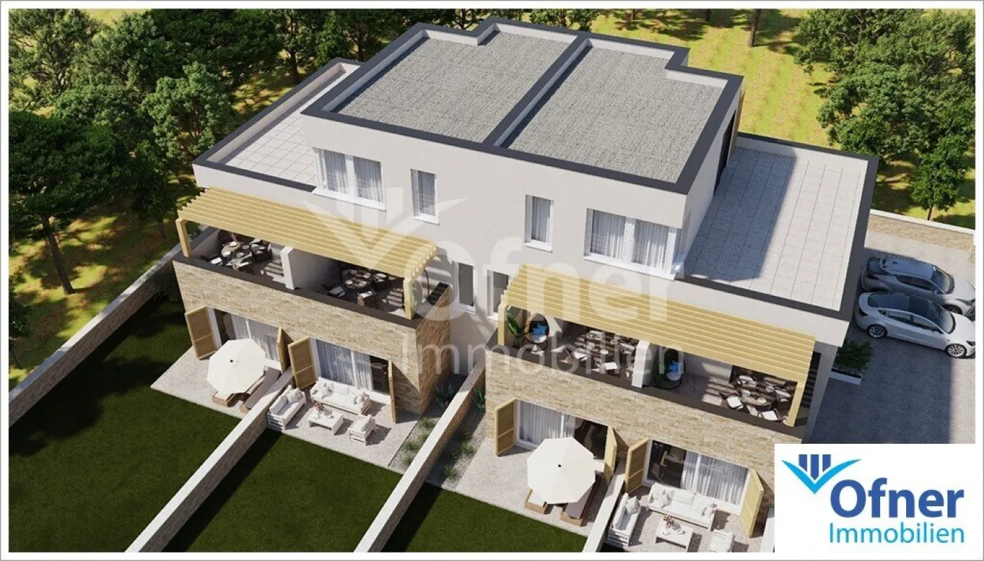 Maisonette-Wohnung mit Garten in Privlaka, 140 m vom Meer entfernt - Bild 1