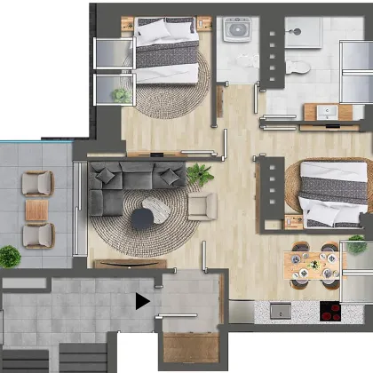 NEU! ++ SIEBENBRUNNENPLATZ ++ ERSTBEZUG ++ EXKLUSIVE 3–4 ZIMMER-WOHNUNGEN + BALKON/TERRASSE ++ KLIMAANLAGE ++ TOP-AUSSTATTUNG ++ 1150 WIEN ++ - Bild 3
