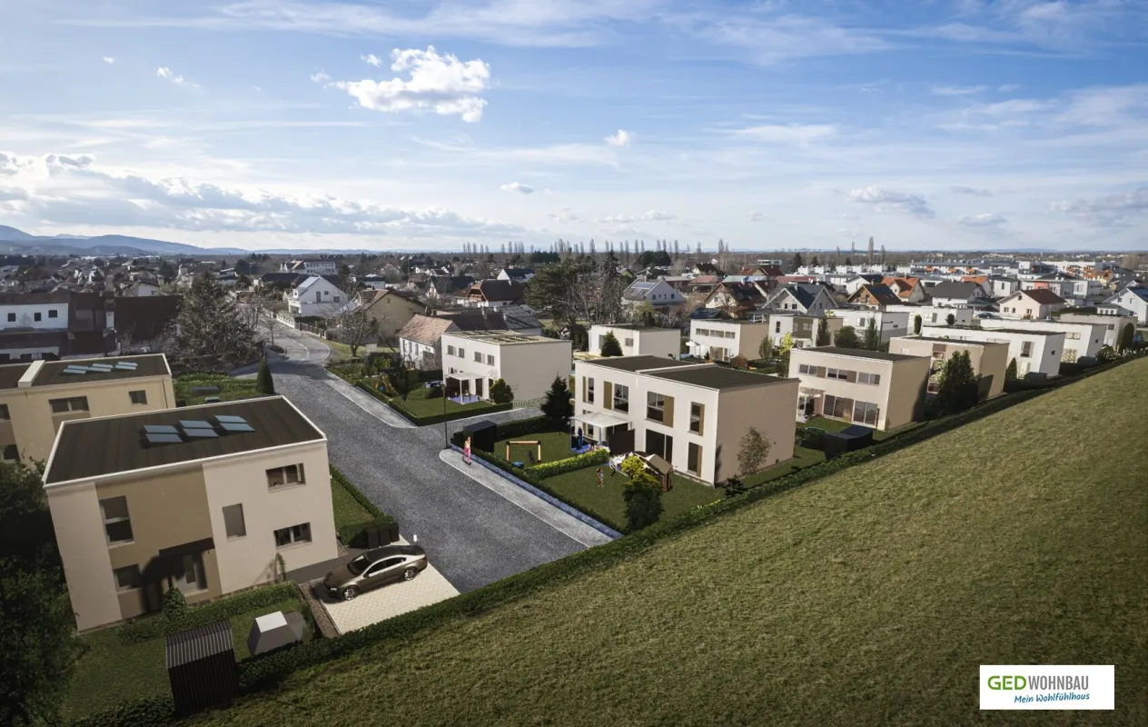 Gediegene Doppelhaushälfte in Königstetten: Erstbezug mit Garten und Doppelparkplatz - Top 2A - Bild 1