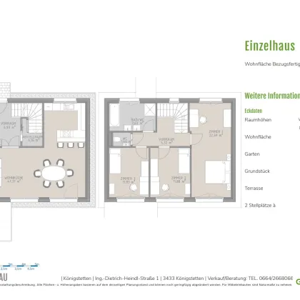 4 Zimmer, Garten, Terrasse und Top-Ausstattung! Einfamilienhaus Top 4 - Bild 3