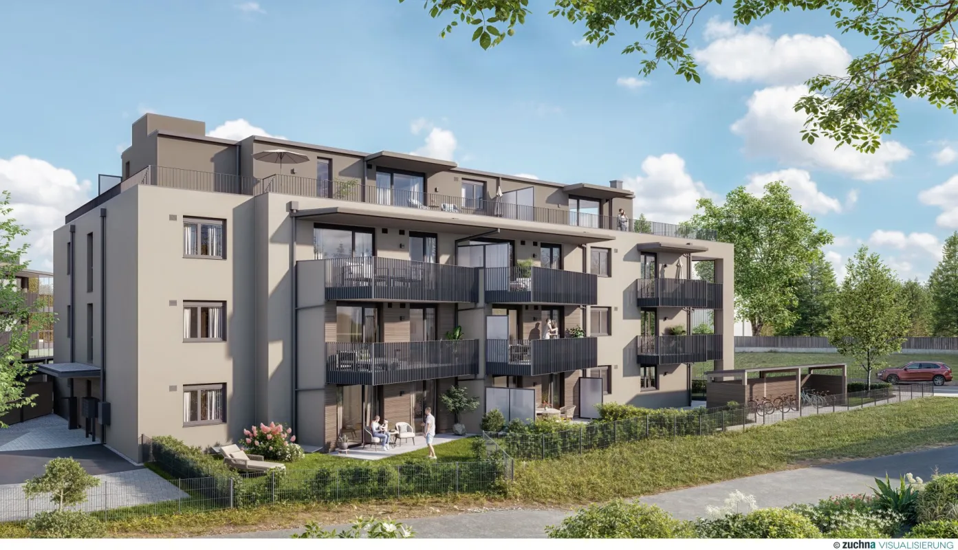 Dachgeschosswohnung mit traumhafter 52m² großer Terrasse in Bürmoos! - Bild 1