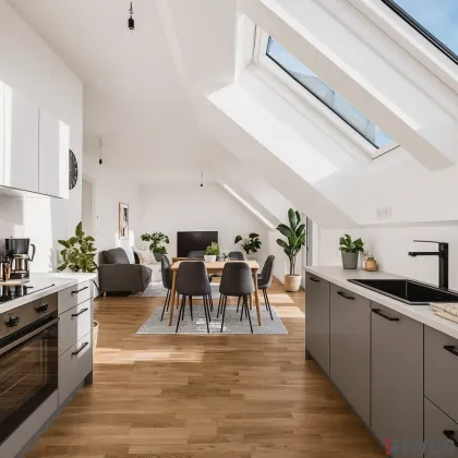 Erstbezug nach Errichtung | 3-Zimmer Dachgeschosswohnung mit Balkon in ruhigen Innenhof | PKW-Abstellplatz | fertiggestellt & bezugsbereit - Bild 2