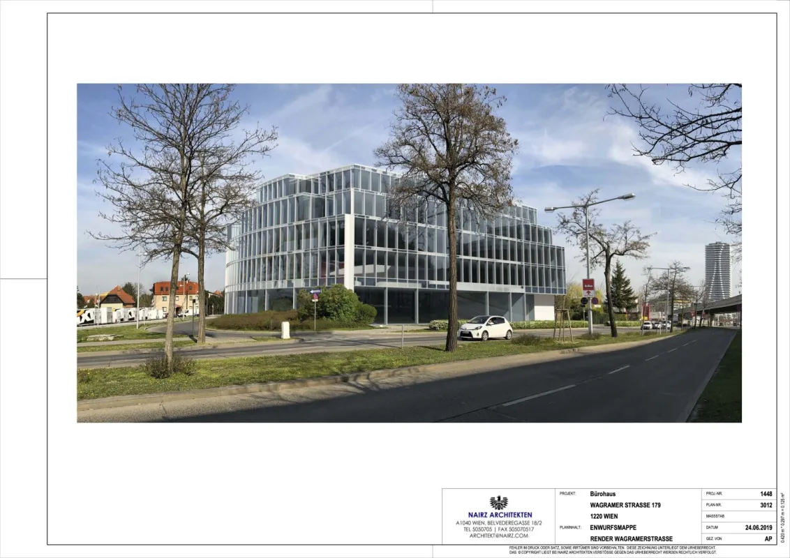 Projekt mit rechtskräftiger Baubewilligung für die Errichtung eines Büro- und Geschäftsgebäudes - Bild 1