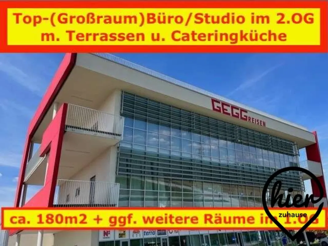 Wettmannstätten: Traum-Großraumbüro / (Yoga)-Studio / Praxis mit Cateringküche und 2 große Terrassen - Bild 1