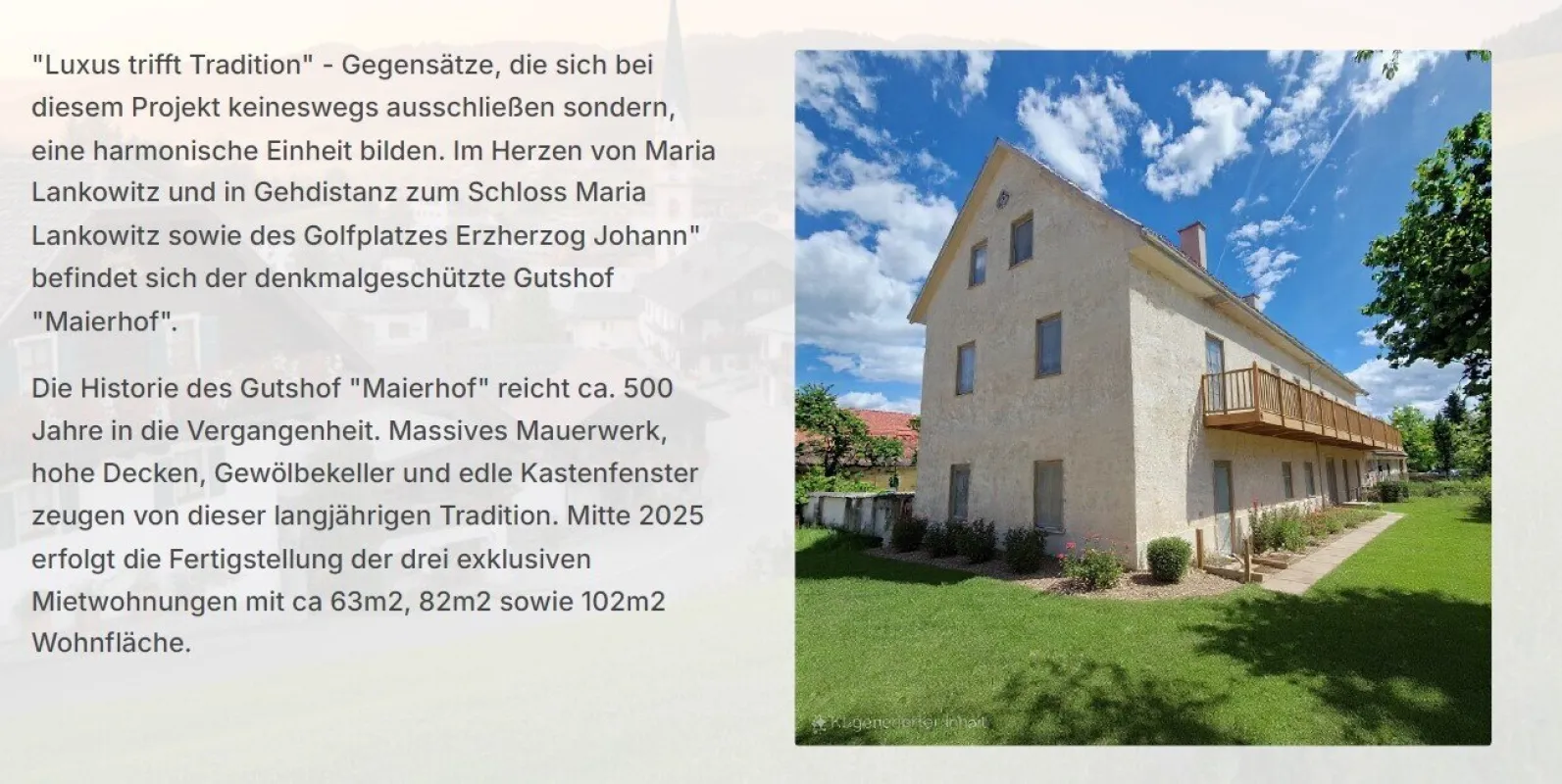 Exklusiv und luxuriös - Residieren im Gutshof Maierhof - Bild 1