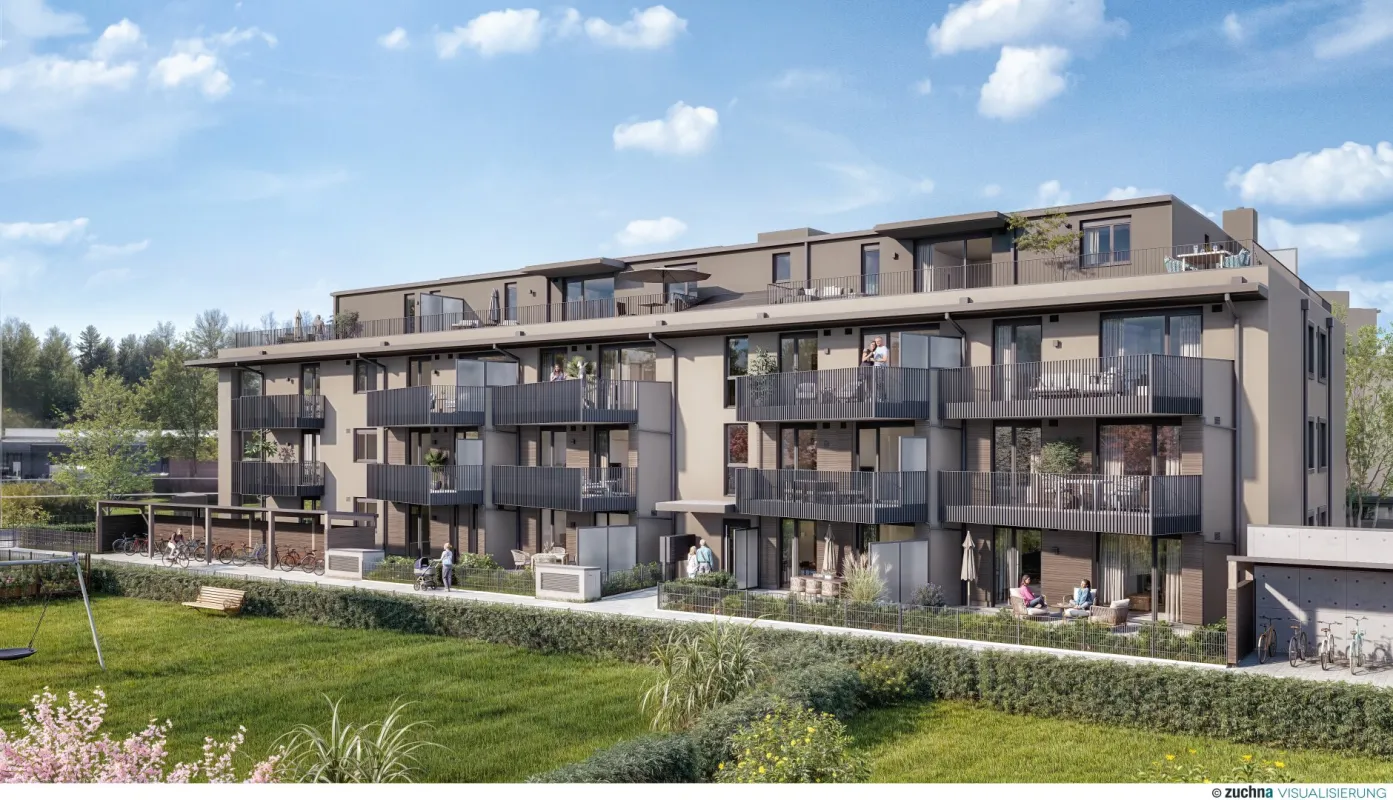2 Zimmer Dachgeschoß Wohnung mit 34m² Terrasse in Bürmoos - Bild 1