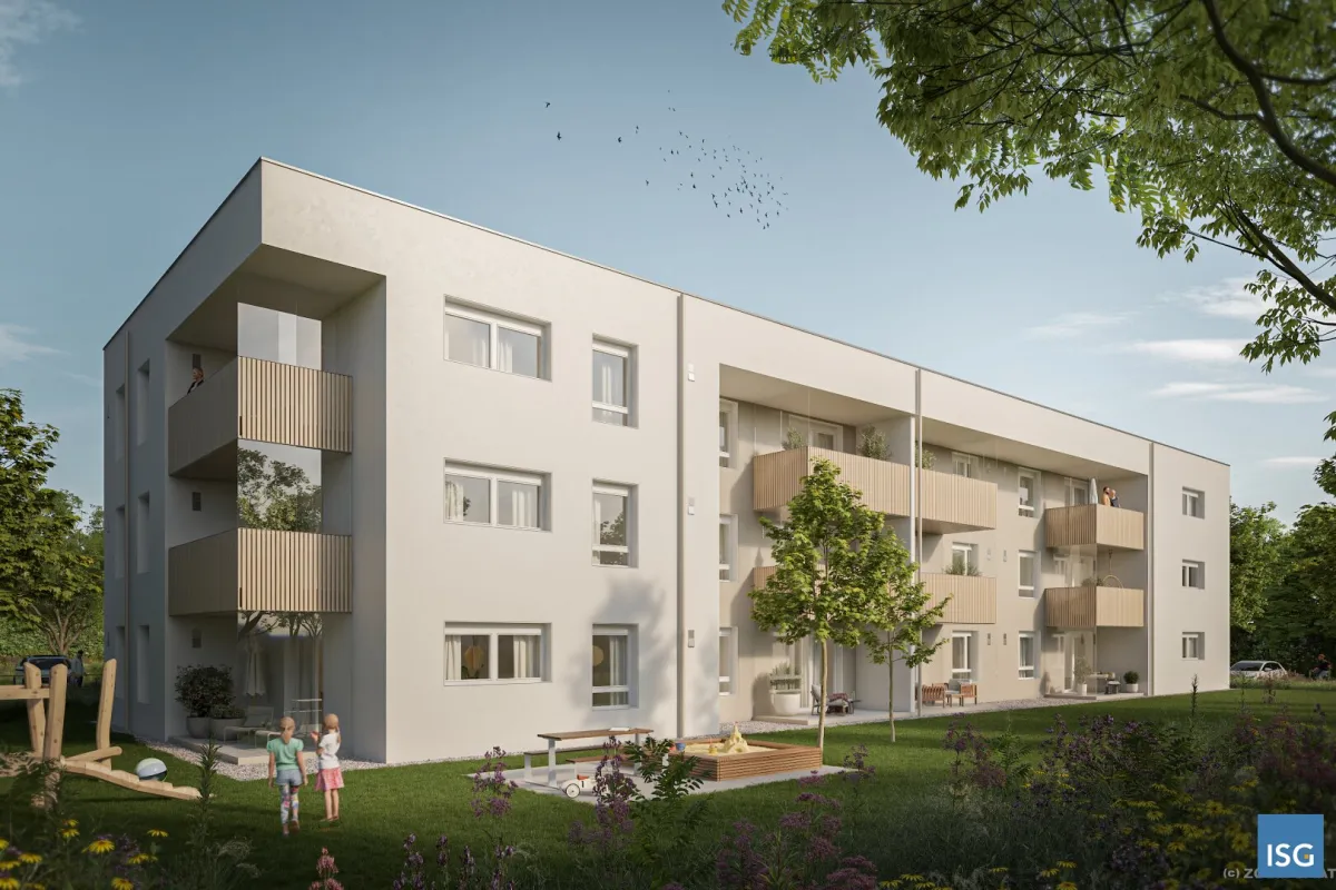 Neubauwohnungen im Mietkauf - Top 7 im 1. OG mit 3 Zi. inkl. Carport - Bild 1