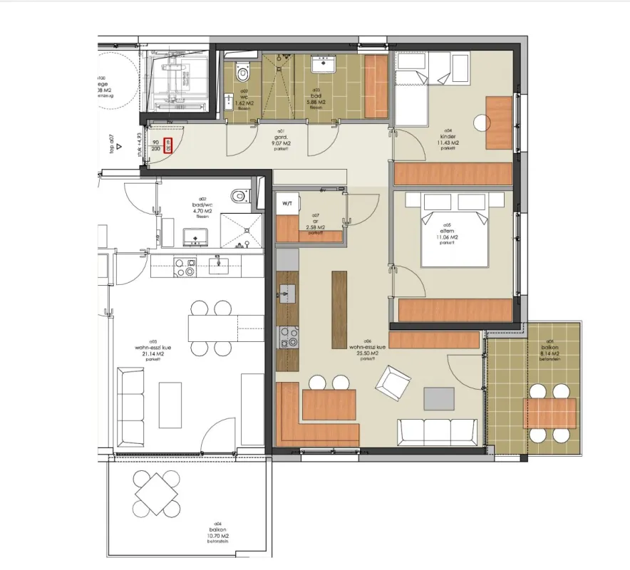 Moderne 3-Zimmer-Wohnung mit Balkon in Dornbirn | Erstbezug 2027 | Hochwertige Ausstattung inklusive - Bild 1