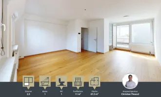 Tolle 2,5 Zimmer-DG-Wohnung || extra Küche || verbaute Loggia || NÄHE SCHLOSS SCHÖNBRUNN