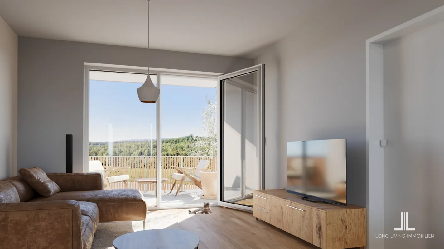 Neubauprojekt-Stiftingtalstraße! Exklusive 4-Zimmer-Penthouse-Maisonette mit Balkon und großzügiger Dachterrasse! Top 434_04 - Bild 1