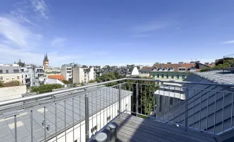 Traumblick! Urbanes Wohnen– 1,5-Zimmer-Juwel im 7. Bezirk mit riesiger Dachterrasse