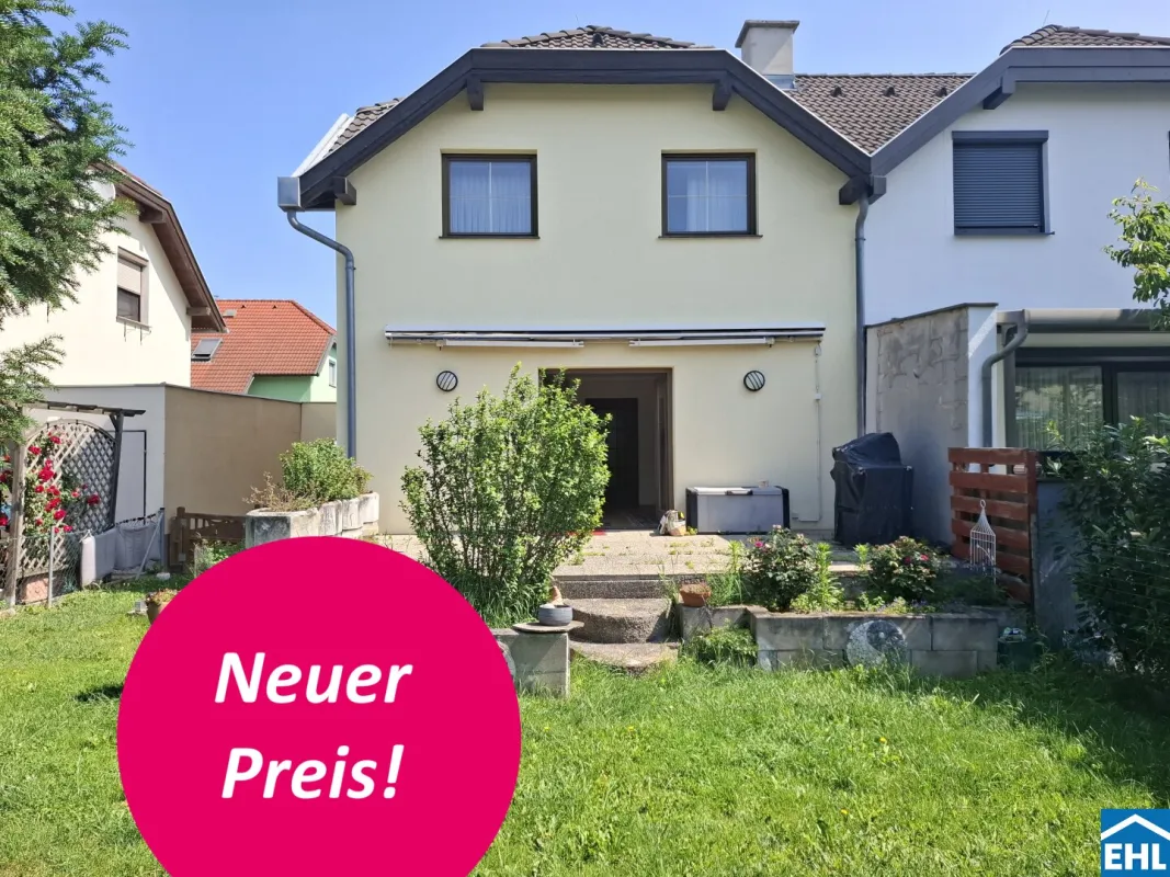 Leben am Wasser – Doppelhaushälfte mit Garten nahe den Guntramsdorfer Teichen - Bild 1