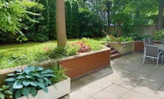 Toplage: Einzigartige 6-Zimmer-4 Bäder-Gartenwohnung mit Terrasse Nahe Lycée français und Amerikanische Botschaft