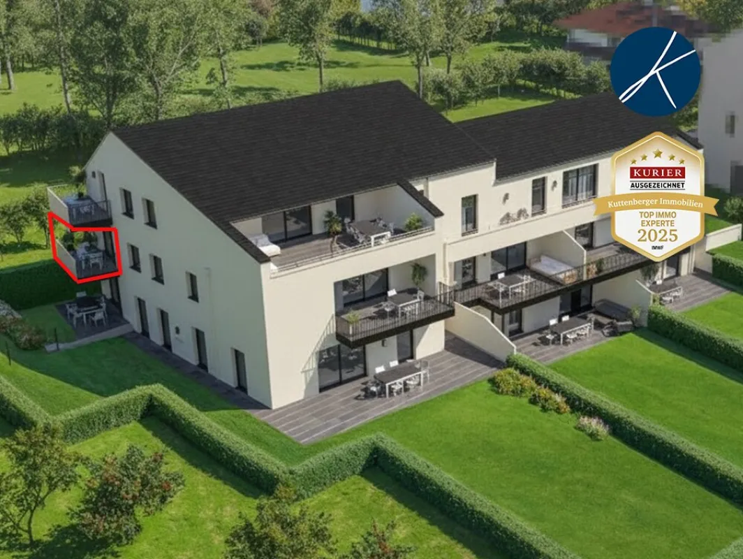 Erstklassige Balkonwohnung mit Blick in´s Grüne (Top 7) - Neubauprojekt am Kremser Steindl - Bild 1