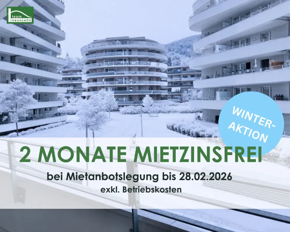 AKTION - 2 MONATE MIETZINSFREI - Zwischen Stadtleben und Parklandschaft – Green City Living in Graz - Bild 1