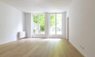Wohnen oder arbeiten im Grünen – charmante Gartenwohnung mit Praxisoption