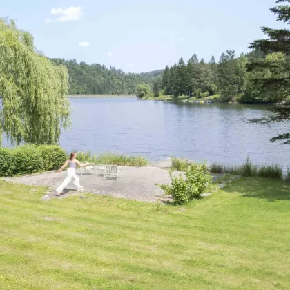EXKLUSIVES DESIGNHAUS AM SEE mit PRIVATSTRAND und POOL - 80 min von Wien - Bild 3