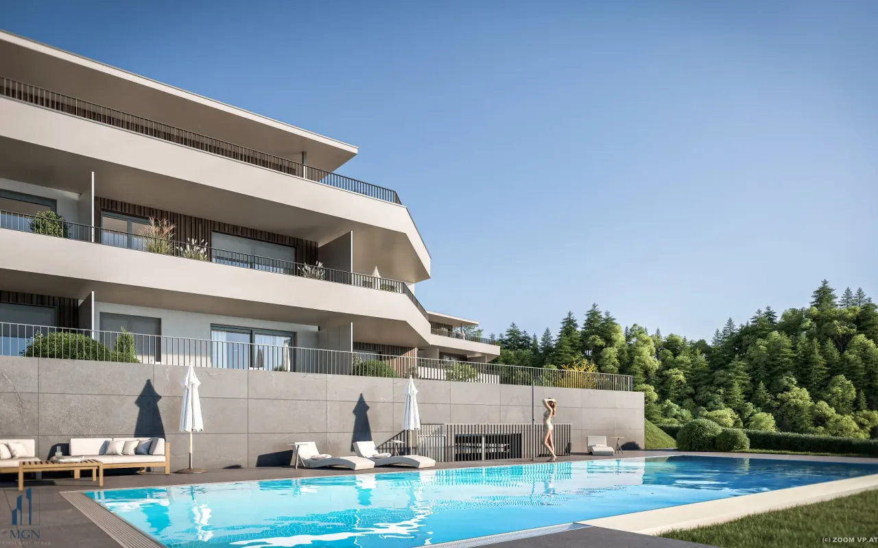 Seeblick und Infinity Pool - Leben, wo andere Urlaub machen – The Lakes in Pörtschach am Wörthersee - Bild 1