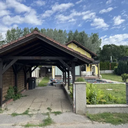 Charmantes Einfamilienhaus mit Pool auf Pachtgrund in ruhiger Donau-Lage - Bild 3