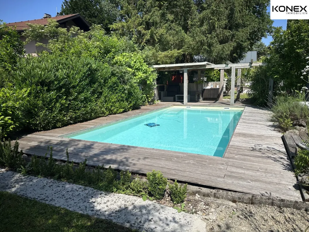 Stilvolles Einfamilienhaus mit Pool & Teich in begehrter Lage Salzburg-Moosstraße - Bild 1