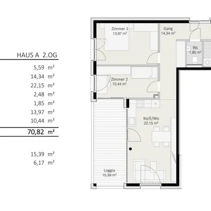 3-Zimmer-Wohnung Top A7 "Die Neue Ladenstraße" - Bild 2