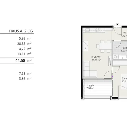 2-Zimmer-Wohnung Top A10 "Die Neue Ladenstraße" - Bild 3
