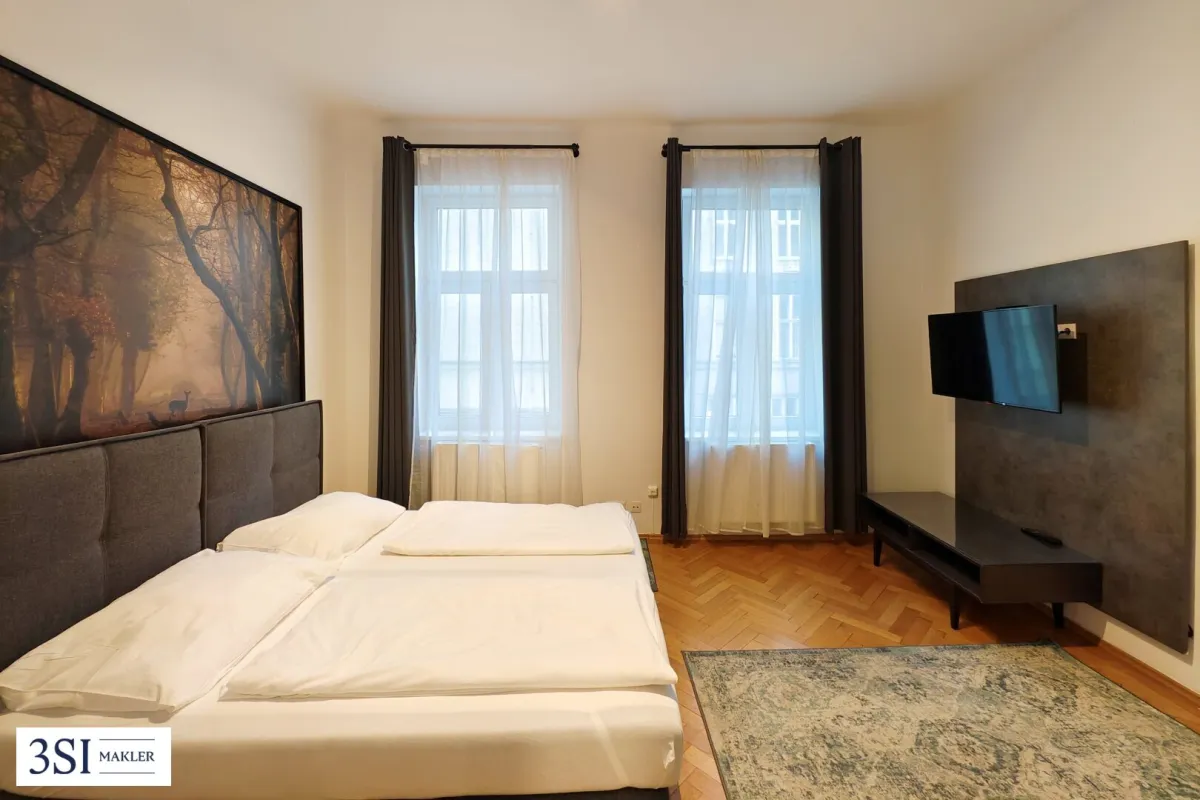 Teilmöblierte 2-Zimmer Wohnung in Top-Lage des 7. Bezirks beim Spittelberg - Bild 1