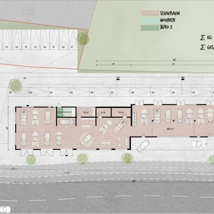 Gewerbebaugrund mit Altbestand und Bebauungsplanstudie in Eugendorf - Bild 3