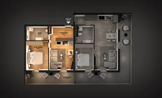 2-Zimmer-Penthouse mit Bergblick – Anlegerwohnung mit Terrasse & Top-AfA