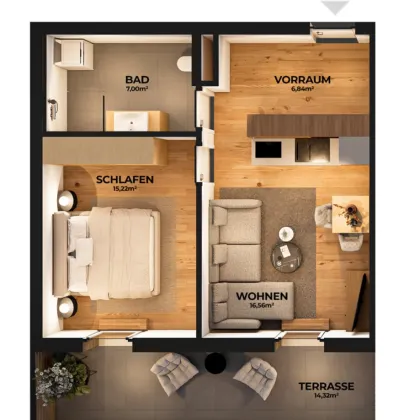 2-Zimmer-Penthouse mit Bergblick – Anlegerwohnung mit Terrasse & Top-AfA - Bild 2