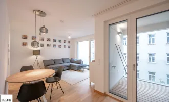 schöner Neubau! Hof- und westseitige 2 Zimmer Wohnung mit Loggia in beliebter Lage (Zieglergasse) ab 1.10.!