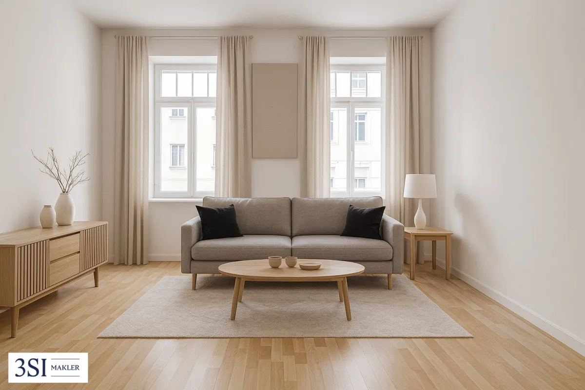 Lichtdurchflutete 2-Zimmer-Altbauwohnung - mit Blick in den begrünten Innenhof - im Herzen des 12. Bezirks - Bild 1