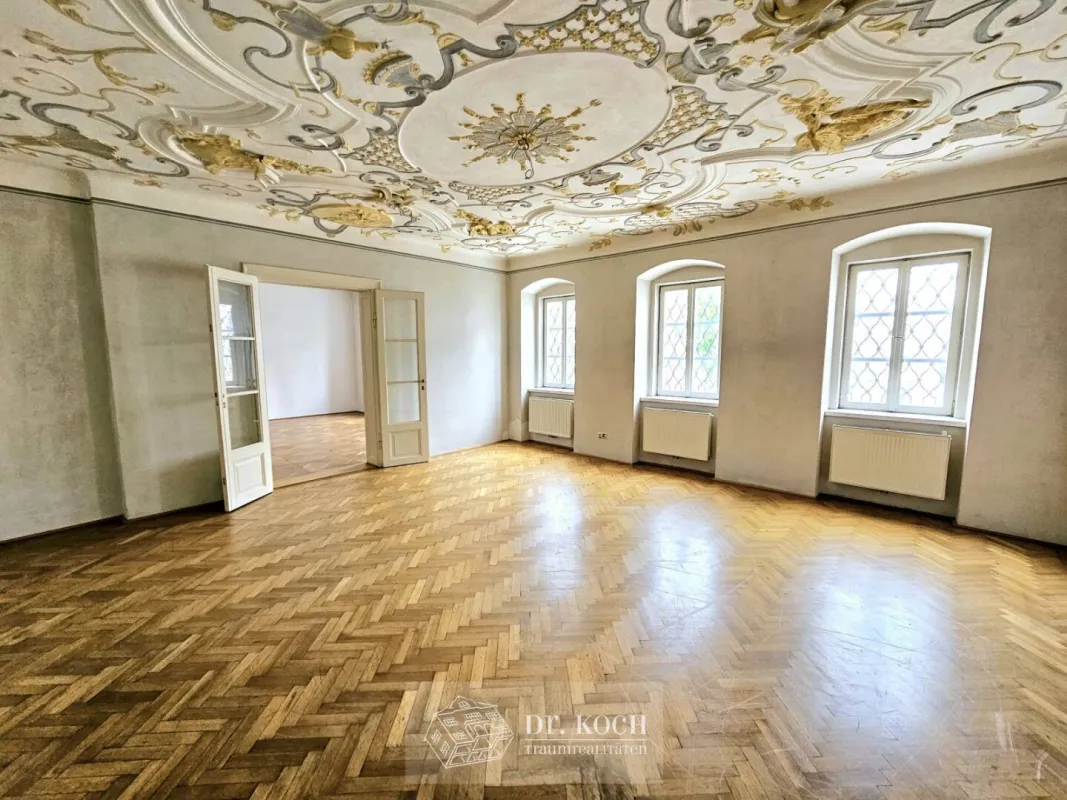 Charmante Altbauwohnung in der Beletage eines barocken Stilhauses in Stockerau! - Bild 1