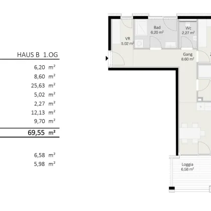 3-Zimmer-Wohnung Top B5 "Die Neue Ladenstraße" - Bild 3