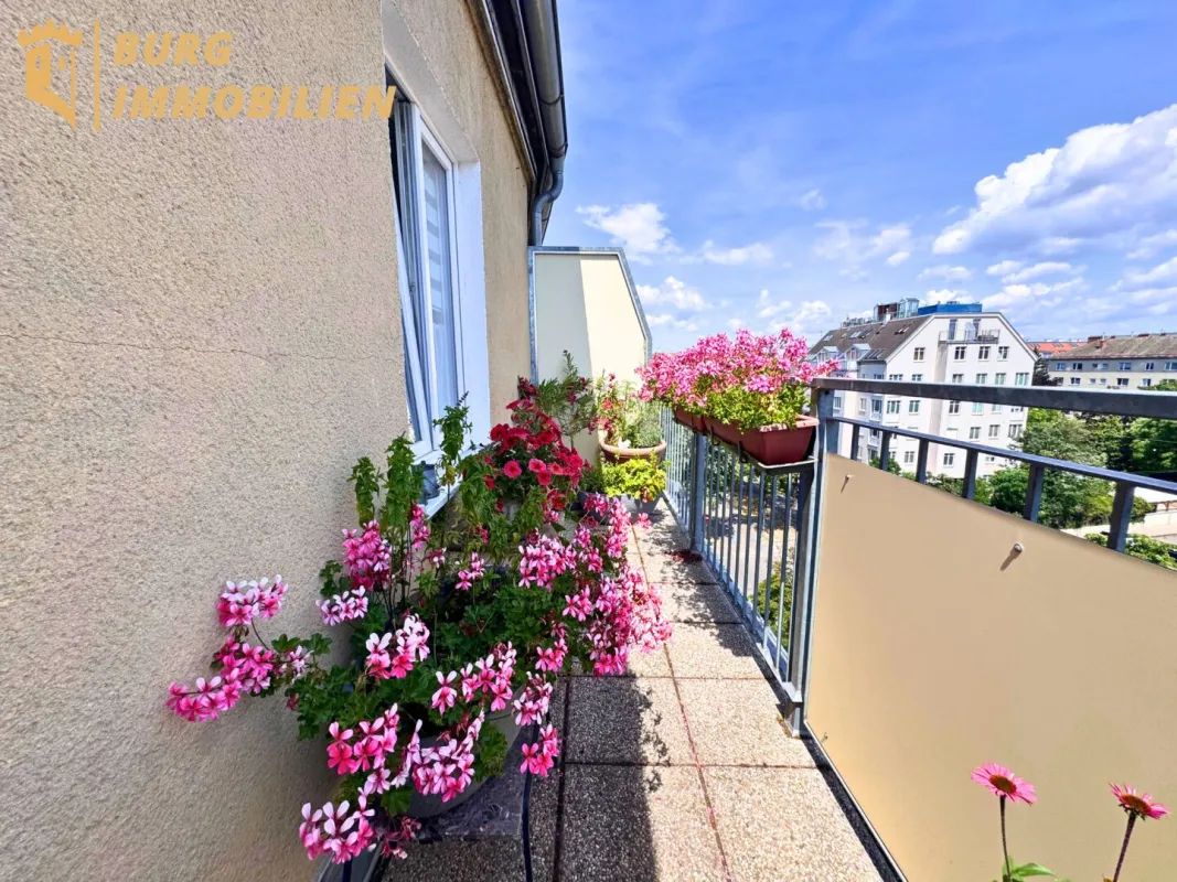 Wohnen mit Weitblick – charmante Dachgeschosswohnung mit Terrasse in Ruhelage des 12. Bezirks - Bild 1
