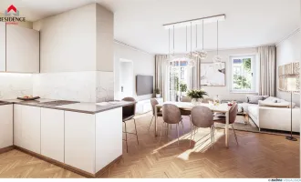 3-Zimmerwohnung mit Lift und Balkon in generalsanierter Ceconi-Villa | Elisabeth-Vorstadt