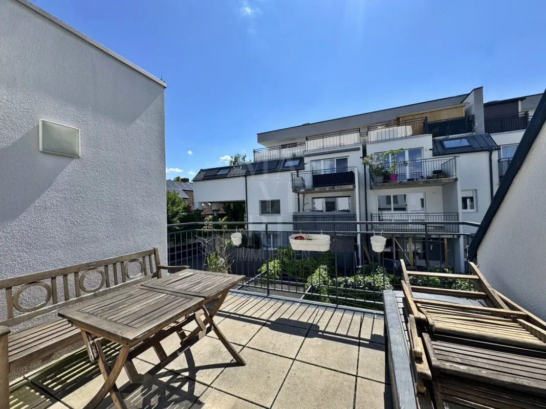 Terrassenwohnung in Grünruhelage zwischen Lobau & Uno City - Bild 1